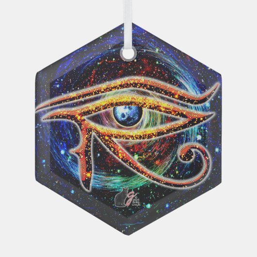 Ornement En Verre OEil de Horus (Recto)