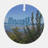 Ornement En Verre Ogunquit, Maine (Verso)