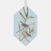 Ornement En Verre Oiseaux volants Vireo solitaire d'Audubon sur la c (Avant droite)