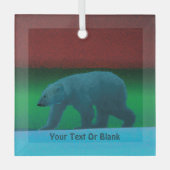 Ornement En Verre Ours polaire (Recto)