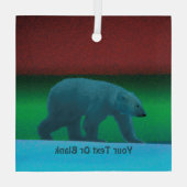 Ornement En Verre Ours polaire (Verso)