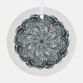 Ornement En Verre Paisley Lace Mandala (Verso)
