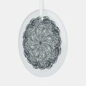 Ornement En Verre Paisley Lace Mandala (Avant gauche)