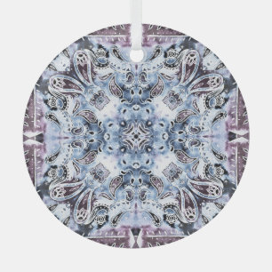 Ornement En Verre Paisley motif : aquarelle, desi de châle dessiné à