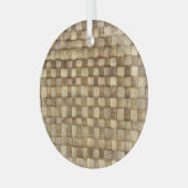 Ornement En Verre Panier d'artisanat Texture sans couture (Avant gauche)