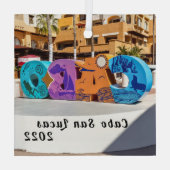 Ornement En Verre Panneau Cabo San Lucas, (Verso)