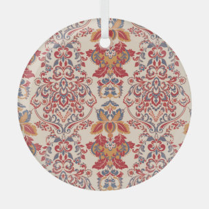 Ornement En Verre Papier peint Vintage baroque Floral