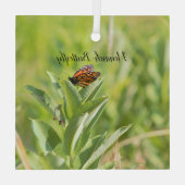 Ornement En Verre Papillon monarque (Verso)