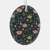 Ornement En Verre Papillons multicolores : Motif transparent (Avant droite)