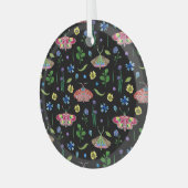 Ornement En Verre Papillons multicolores : Motif transparent (Avant gauche)