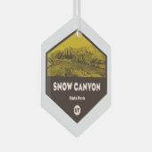 Ornement En Verre Parc d'état de Snow Canyon Utah (Avant droite)