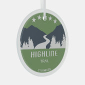 Ornement En Verre Parc national du Glacier Highline Trail (Avant droite)