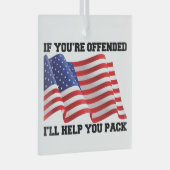 Ornement En Verre patriote américain (Avant droite)