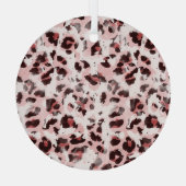 Ornement En Verre Peau Animal Léopard : Élégance Teinture Tie. (Verso)