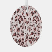 Ornement En Verre Peau Animal Léopard : Élégance Teinture Tie. (Avant droite)