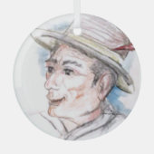Ornement En Verre Pêcheur (Recto)