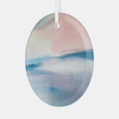 Ornement En Verre Peinture à l'huile Abstraite, texture de toile. (Avant gauche)