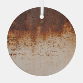 Ornement En Verre Peinture à peeling, texture murale rouillée. (Verso)