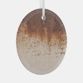 Ornement En Verre Peinture à peeling, texture murale rouillée. (Avant droite)