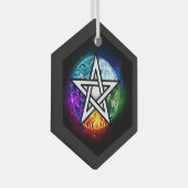 Ornement En Verre pentagramme du Wiccan (Avant droite)