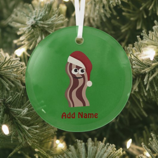 Ornement En Verre Père Noël Bacon (Insitu)