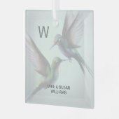 Ornement en verre personnalisé (Avant gauche)