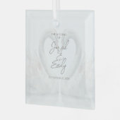 Ornement en verre personnalisé (Avant gauche)