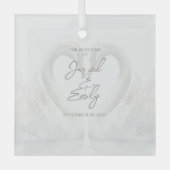 Ornement en verre personnalisé (Recto)