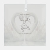 Ornement en verre personnalisé (Verso)