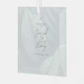 Ornement en verre personnalisé (Avant gauche)