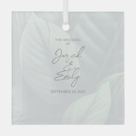 Ornement en verre personnalisé (Recto)