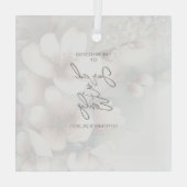 Ornement en verre personnalisé (Verso)