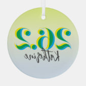 Ornement En Verre Personnalisé 26,2 Marathon Running (Verso)