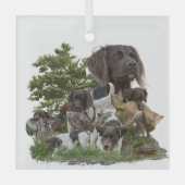 Ornement En Verre Petit Munsterlander (Recto)