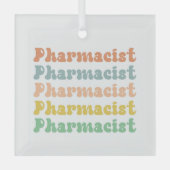 Ornement En Verre Pharmacien Retro Super (Recto)