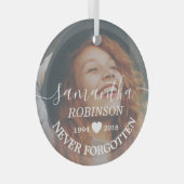 Ornement En Verre Photo commémorative moderne Noël (Avant droite)