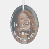 Ornement En Verre Photo commémorative moderne Noël (Avant gauche)