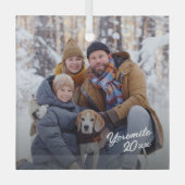 Ornement En Verre photo de famille (Recto)