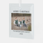 Ornement En Verre Photo de Family (Avant gauche)