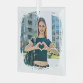 Ornement En Verre Photo de la frontière moderne Grunge (Avant gauche)