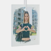 Ornement En Verre Photo de la frontière moderne Grunge (Avant droite)