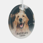 Ornement En Verre Photo Dog (Avant droite)