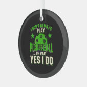Ornement En Verre Pickleball (Avant gauche)