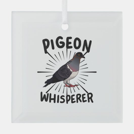 Ornement En Verre Pigeon (Recto)