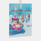 Ornement En Verre pingouins en Antarctique (Avant droite)