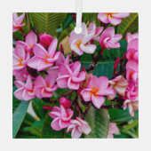 Ornement En Verre Pink Plumeria (Verso)