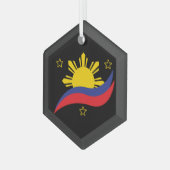 Ornement En Verre Pinoy Flag (Avant gauche)