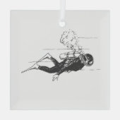 Ornement En Verre Plongeur (Verso)