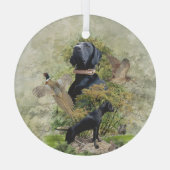 Ornement En Verre Pointer allemand (Verso)