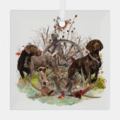 Ornement En Verre Pointeurs germains (GSP) (Verso)